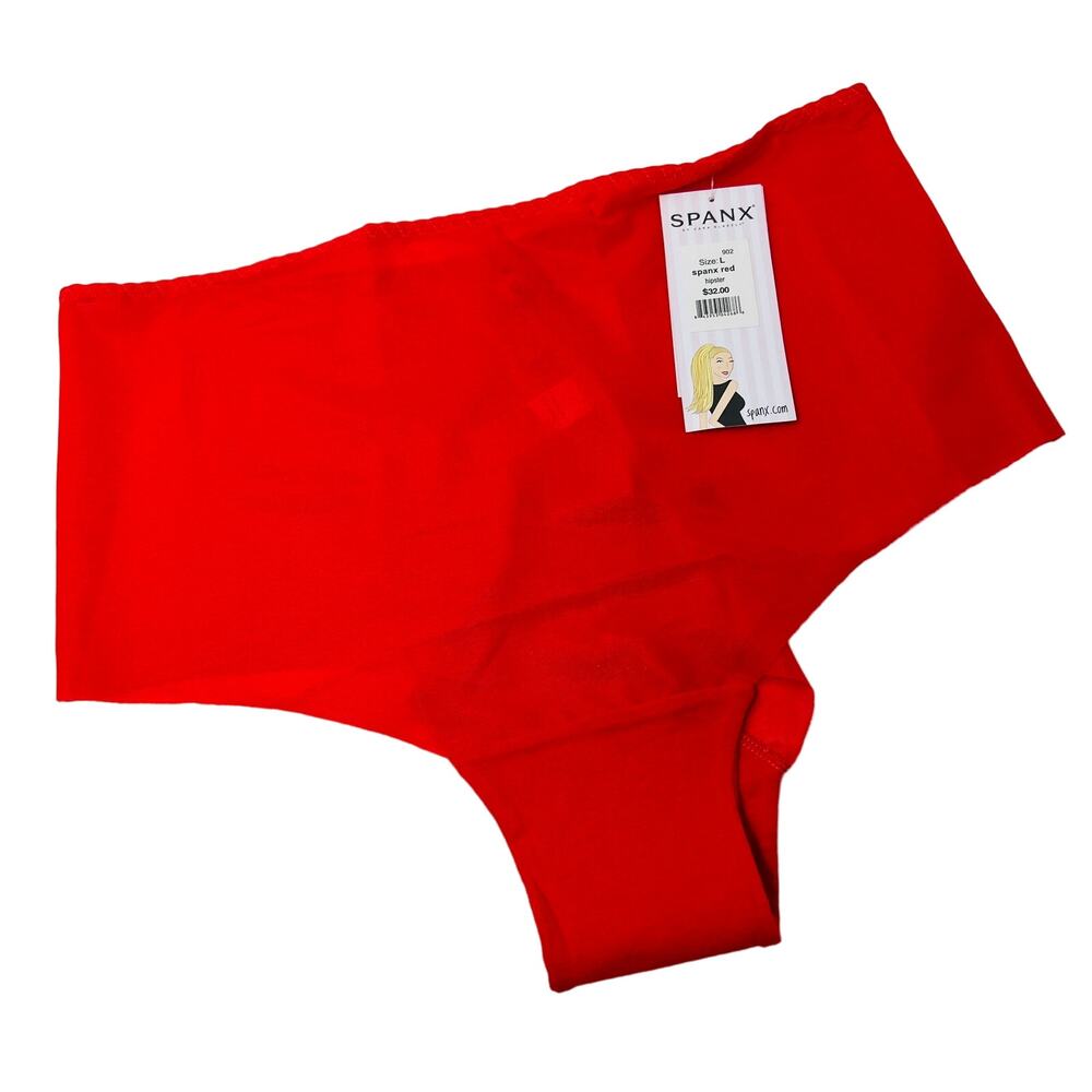 NEW! Spanx Hipster Panties Red Shapewear Underwear - L